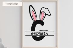 Bunny Ears Monogram SVG Bundle Product Image 7
