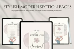 PLR Weight Loss Journal | Plr Fitness Journal Canva Template Product Image 7