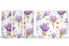 Spring Flowers Tumbler. Crocus Flowers Tumbler Design Product Image 2
