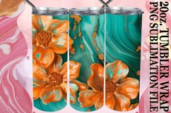 Spring Blossom Sublimation Tumbler Wrap Design 20oz Product Image 1