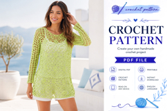 Flower Lace Tunic Crochet Pattern PDF Product Image 2