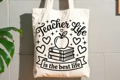 Teacher Life Is The Best Life Svg, Back To School Svg. Product Image 8
