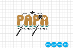 Papa Father's day retro SVG Design Product Image 1