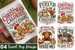 Christmas Towel PNG kitchen towel ,funny christmas kitchen Product Image 1