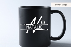 Billiards Split Monogram SVG Bundle AZ | Pool Cue &amp; 9 Ball Product Image 7