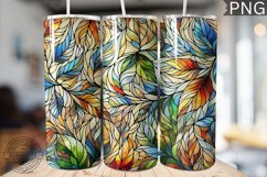 Spring Leaves Tumbler Wrap - High Quality 300 Dpi Product Image 1
