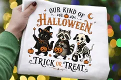 Our Kind Of Halloween PNG Sublimation Design - Cute Black Product Image 3