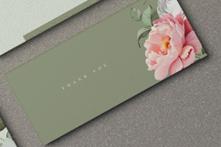 beautiful wedding card invitation set with peonies flower Product Image 7