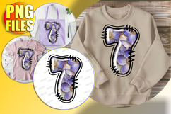 7 Doodle Letter Valentine Whimsical Bright Heart! Product Image 1