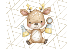 Cute Back to School Animals PNG Clipart with Books &amp; Bags Product Image 3