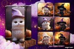 Halloween Cats Tumbler Wrap Bundle | 20 Oz | Sublimation Product Image 1