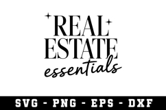 Real Estate Essentials Svg |Real Estate SVG Cut files |Cricu Product Image 1