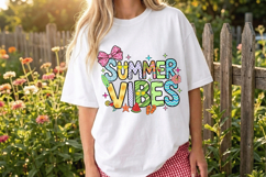 Summer Vibes PNG sublimation |Beach &amp; Summer PNG T-Shirt Product Image 1