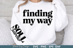 finding my way Sleeve SVG Designs,Positive quotes Product Image 1