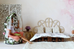 Miniature headboard peacock digital file laser cut vector Product Image 7