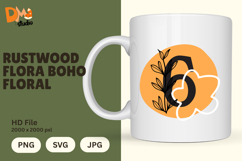 Rustwood Flora Boho Floral Monogram Product Image 1