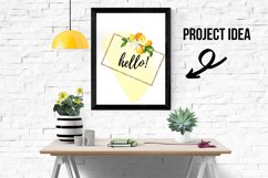 Set of 27 light yellow watercolor splashes Product Image 7