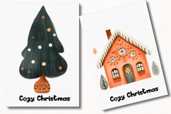 Cozy Christmas Watercolor 53 Cliparts Collection Product Image 7