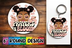 Joyful Ornaments Round Style, Praying Woman Product Image 1
