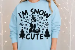 I'm Snow Cute Svg, Funny Snowman Svg, Cute Snowman Svg. Product Image 8
