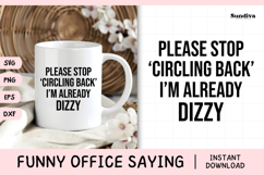 Funny Office Saying SVG | Please Stop Circling Back Product Image 1