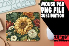 Springtime Retro Flower Mouse Pad Product Image 1