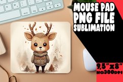 Arctic Animal Magic in Watercolor - Sublimation Mouse Pad Product Image 1