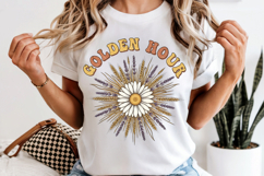 Floral Sun PNG, Golden Hour Sublimation Design Product Image 6