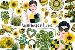Sunflower Daily Love Clipart Product Image 1