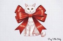 Christmas Cats Clipart PNG Product Image 1