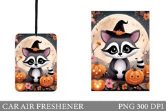 Cute Raccoon Car Air Freshener. Halloween Car Air Freshener Product Image 1