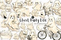 Ghost Daily Life Clipart Product Image 1