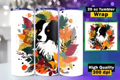Cute Dog Tumbler Sublimation, 20 oz Skinny Tumbler Wrap Product Image 1