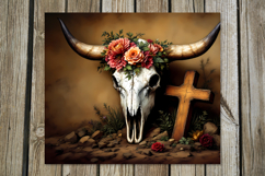 Halloween cow | 4 Skinny tumbler sublimation designs P2 Product Image 3