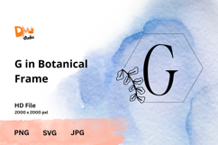Botanical Frame Monogram Product Image 1