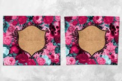 Halloween Flowers | Straight &amp; Tapered tumbler design bundle Product Image 7