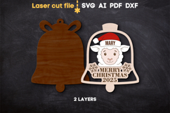 Christmas Tree Toys Bells SVG laser cut files for Glowforge Product Image 7