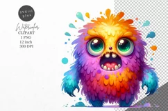 Monster clipart, Halloween clipart, Kids clipart Product Image 1