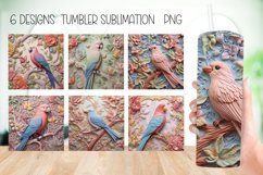 3D Birds Tumbler Wrap Sublimation |3D Eden-Bird Tumbler Product Image 1