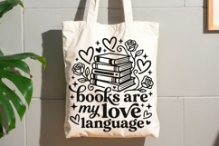 Books Are My Love Language Svg, Book Lover Svg. Product Image 8