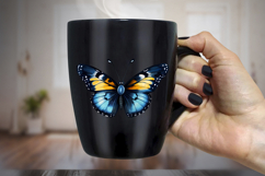 Butterfly Blue Yellow Insect Watercolor Sublimation Product Image 7
