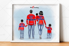 Hockey Family clipart: &quot;HOCKEY CLIPART&quot; Hockey jerseys PNG Product Image 3