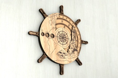 Perpetual Calendar Ship Wheel and Lighthouse Design Product Image 6
