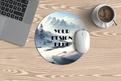 Round mouse pad mockup showcase Product Image 9