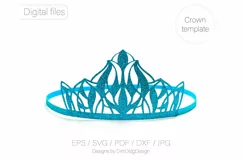 Crown svg Princess crown svg Tiara svg Birthday crown svg Product Image 8