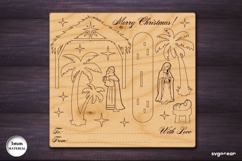 Nativity Scene Gift Cards Bundle | Glowforge | 3D Puzzle Product Image 7