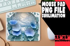 3D Flowers in Hole Mouse Pad Sublimation Design PNG Product Image 1