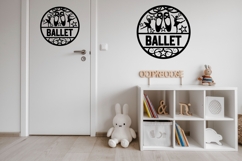 Ballet Shoes Name Sign Svg Laser Cut Product Image 3