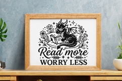 Read More Worry Less Svg, Book Lover Svg, Book Dragon Svg. Product Image 8