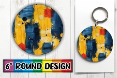 Colorful Splash Art Round Design PNG Product Image 1